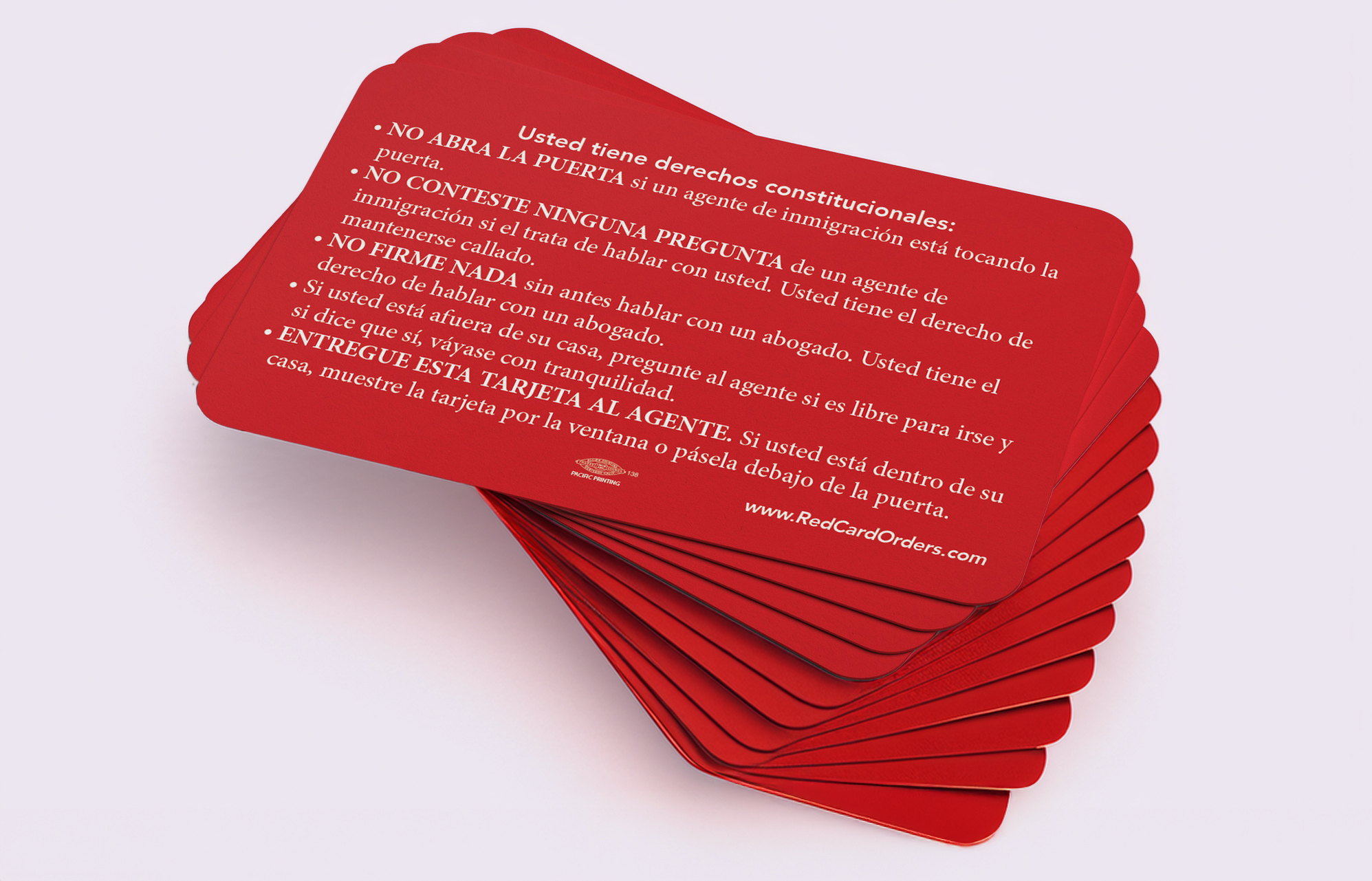 Know Your Rights Hub at Latino Memphis | 4 Know Your Rights Hub Red Cards copy